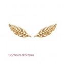 Contours d'oreilles plaqué-or 750/000 3 microns