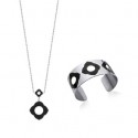 Collier acier 316 L Email femme