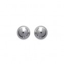 Boucles d'oreilles argent rhodiée 925/000