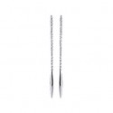Boucles d'oreilles argent rhodiée 925/000