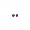 Boucles d'oreilles tige argent cristal