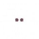 Boucles d'oreilles tige argent cristal 