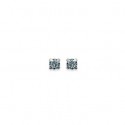Boucles d'oreilles tige argent cristal