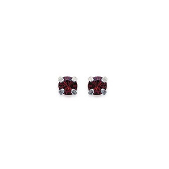 Boucles d'oreilles tige argent cristal 