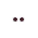 Boucles d'oreilles tige argent cristal 