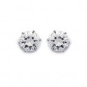 Boucle d'oreilles argent rhodiée 925/000 oz