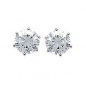 Boucle d'oreilles argent rhodiée 925/000 oz