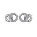 Boucles d'oreilles argent 925/000 rhodiée oz