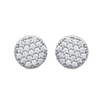 Boucles d'oreilles argent 925/000 rhodiée oz