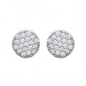 Boucles d'oreilles argent 925/000 rhodiée oz