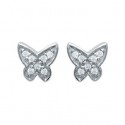 Boucles d'oreilles argent 925/000 rhodiée oz
