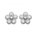 Boucles d'oreilles argent 925/000 rhodiée oz 
