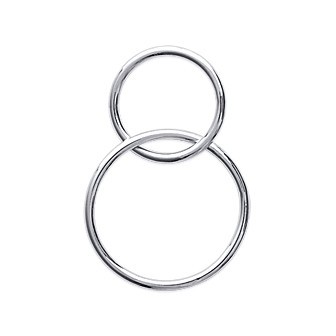 Pendentif argent 925/000 rhodiée