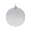 Pendentif argent rhodiée 925/000 personnalisable
