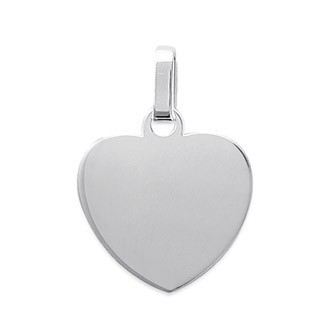 Pendentif argent rhodiée 925/000 personnalisable