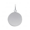 Pendentif argent rhodiée 925/000 personnalisable