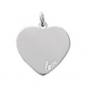 Pendentif argent rhodiée 925/000 personnalisable