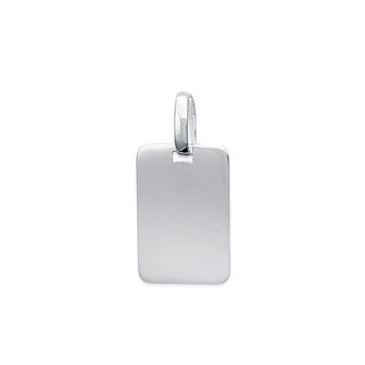 Pendentif argent rhodiée 925/000 personnalisable