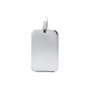 Pendentif argent rhodiée 925/000 personnalisable