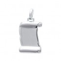 Pendentif argent rhodiée 925/000 personnalisable