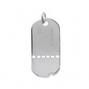 Pendentif argent rhodiée 925/000 personnalisable