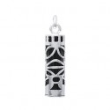 Pendentif argent 925/000 imitation onyx