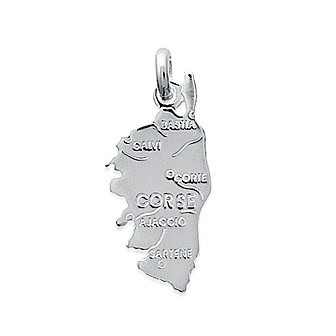 Pendentif argent 925/000 la Corse