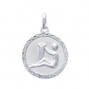 Pendentif argent rhodiée 925/000 verseau