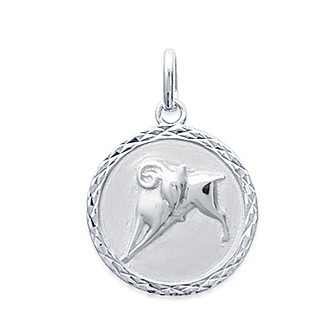 Pendentif argent rhodiée 925/000 bélier 148211YU