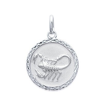 Pendentif argent rhodiée 925/000 scorpion 148211YU