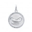 Pendentif argent rhodiée 925/000 scorpion