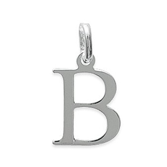 Pendentif argent 925/000 lettre B