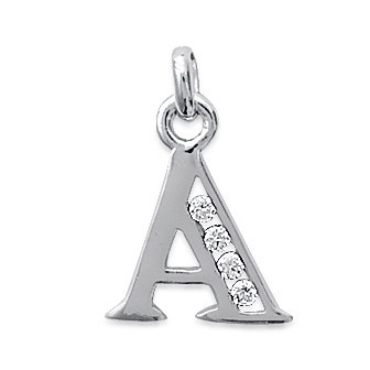 Pendentif argent rhodiée 925/000 oz