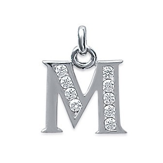 Pendentif argent rhodiée 925/000 oz 1860110BN