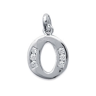 Pendentif argent rhodiée 925/000 oz 1860110BN