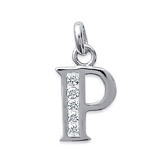 Pendentif argent rhodiée 925/000 oz 1860110BN