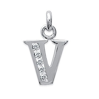 Pendentif argent rhodiée 925/000 oz 1860110BN