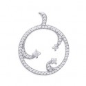 Pendentif argent rhodiée 925/000 oz