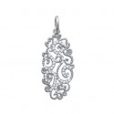 Pendentif argent rhodiée 925/000 oz