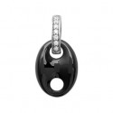 Pendentif argent rhodiée 925/000 oz céramique