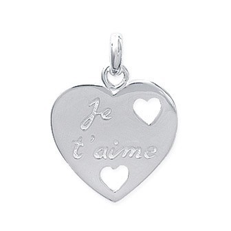 Pendentif argent 925/000 rhodiée