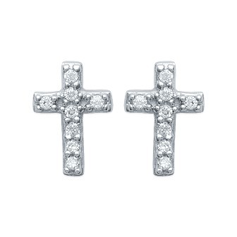 Boucles d'oreilles argent 925/000 rhodiée oz micro serti
