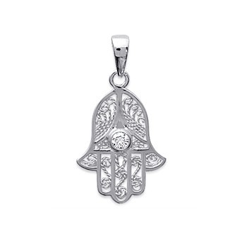 Pendentif argent rhodiée 925/000 oz 175124BN