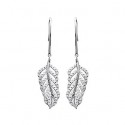 Boucles d'oreilles argent 925/000 rhodiée oz micro serti