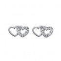 Boucles d'oreilles argent 925/000 rhodiée