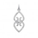 Pendentif argent rhodiée 925/000 oz