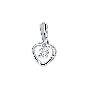 Pendentif argent rhodiée 925/000 oz