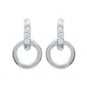 Boucles d'oreilles argent 925/000 rhodiée oz