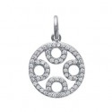 Pendentif argent rhodiée 925/000 oz