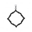 Pendentif argent rhodiée 925/000 oz